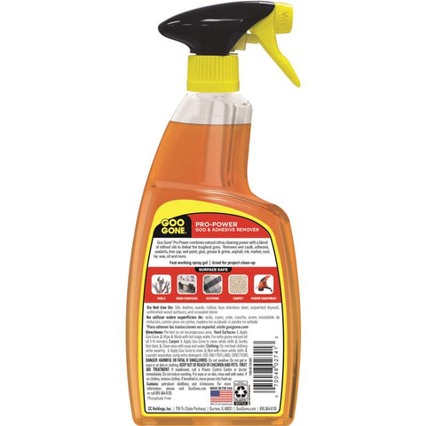 Goo Gone Pro-Power Gel Adhesive Remover 24 oz, Pack of 4