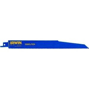 Irwin 372960P5 Reciprocating Saw Blade, 9 in L, 10 TPI, Cobalt/Steel Cutting Edge