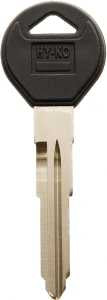 Hy-Ko 12005MZ27 Automotive Key Blank, Brass/Plastic, Nickel, For: Mazda Vehicle Locks, Pack of 5