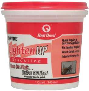 Red Devil Shell Box Red Devil 0574 Spackling Compound, Oil, Water Base, White, 1 qt Tub ...
