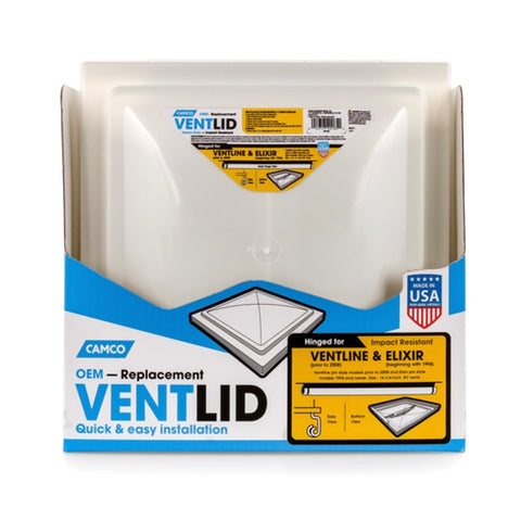 Camco USA 40185 Vent Lid, Polypropylene, White