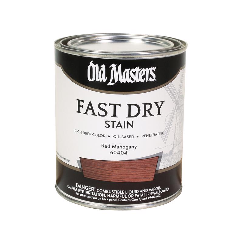 Old Masters Professional Semi-Transparent Red Mahogany Oil-Based Alkyd ...