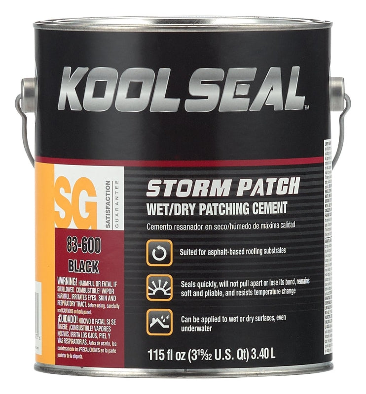 Kool Seal KS0083300-16 Patching Cement, Black, Liquid, 1 gal, Pack of ...