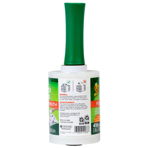 Duck 285848 Stretch Wrap, 1000 ft L, 5 in W, 70 ga Thick, Plastic, Clear