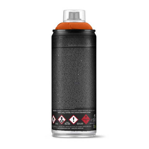 MTN Hardcore Gloss Kalani Orange Spray Paint 11 oz, Pack of 6