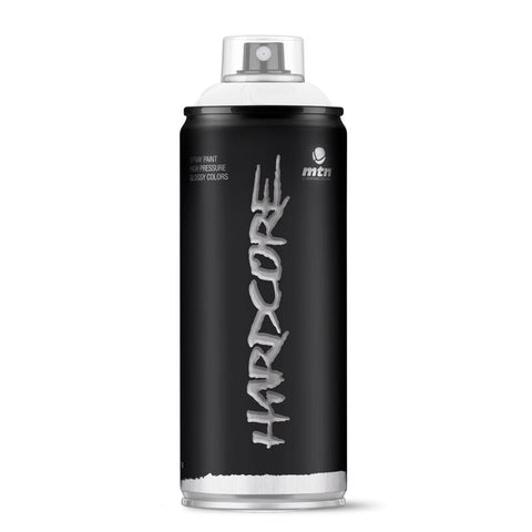 MTN Hardcore Gloss White Spray Paint 11 oz, Pack of 6