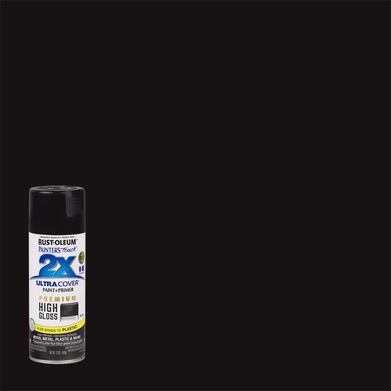 Rust-Oleum Painter's Touch 2X Ultra Cover High-Gloss Black Paint+Prime ...