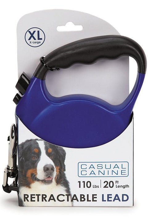 Casual Canine 11613 20 19 Belt Retractable Lead, 20 ft L, Blue, Fastening Method: Snap Hook, XL Breed
