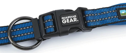 Guardian Gear ZA0006 16 19 Dog Collar, O-Ring Link, 16 to 19 in L Collar, Nylon, Royal Blue