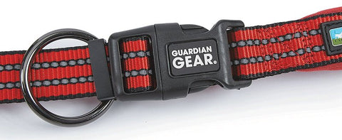 Guardian Gear ZA0006 20 83 Dog Collar, O-Ring Link, 20 to 83 in L Collar, Nylon, True Red
