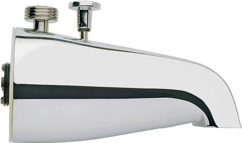 Plumb Pak PP825-32 Bathtub Spout with Diverter, 4-3/8 in W, 8 in H, 3/4 in Connection, IPS, Chrome Plated