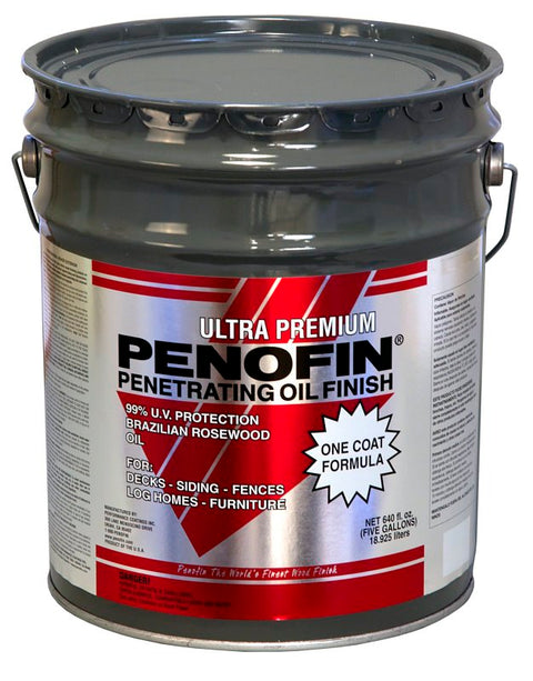 Penofin Red Label Series F3MBA5G Ultra-Premium Stain, Transparent, Bark, Liquid, 5 gal Can