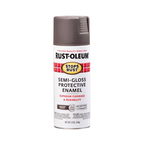 Rust-Oleum 7754830 Rust Preventative Spray Paint, Semi-Gloss, Anodized Bronze, 12 oz, Can