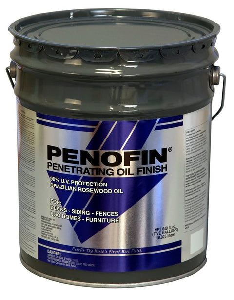 Penofin Premium Blue Label F5ETR5G Wood Finish, Transparent Redwood, Liquid, 5 gal