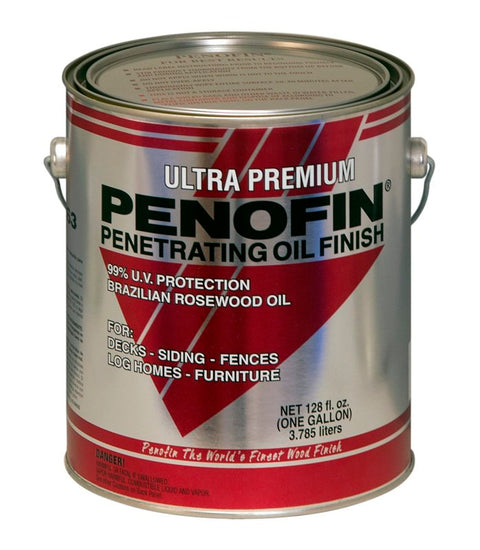 Penofin Ultra Premium Red Label Series F5MWRGA Stain, Western Red Cedar, Liquid, 1 gal, Pack of 4
