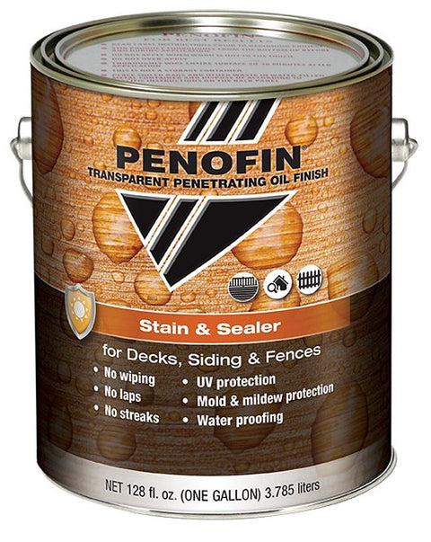 Penofin FSSNCGA Stain and Sealer, Matte, Natural Cedar, Liquid, 1 gal, Can