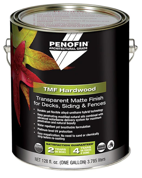 Penofin FAHIMGA Transparent Hardwood Coating, Matte, IPE, Liquid, 1 gal, Can, Pack of 4