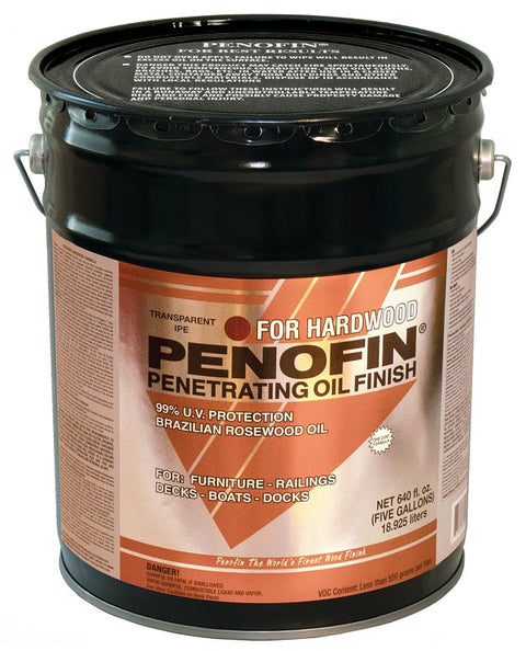 Penofin Hardwood Series F1XHI5G Penetrating Stain, IPE, Liquid, 5 gal