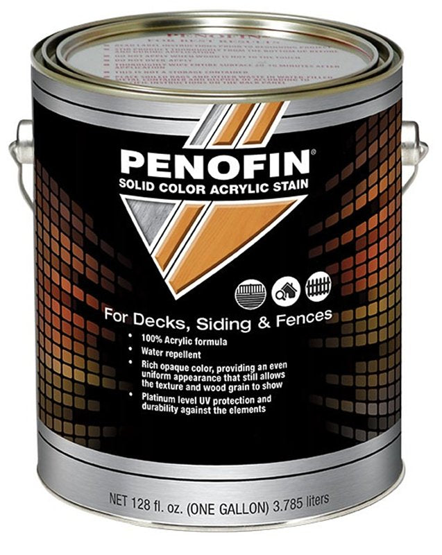 Penofin F1SBNGA Solid Color Stain, Flat, Neutral Base, Liquid, 1 gal ...
