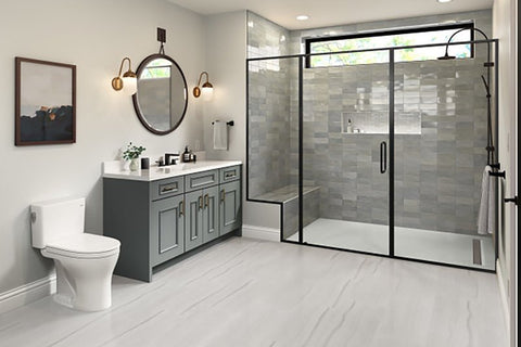 Emser Tile Passion Series W32PASSGR0308P28 Porcelain Tile, 8 in L Tile, 3 in W Tile, Pressed Edge, Rectangular Pattern