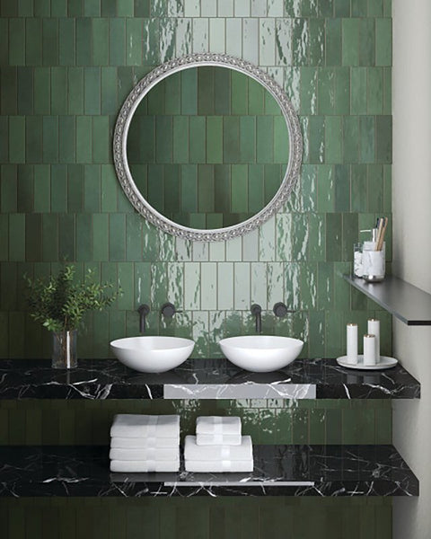 Emser Tile Passion Series W32PASSVE0308P28 Porcelain Tile, 8 in L Tile, 3 in W Tile, Pressed Edge, Rectangular Pattern