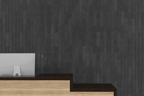 Emser Tile Raku Series W32RAKUCH0312P26 Ceramic Tile, 12 in L Tile, 3 in W Tile, Pressed Edge, Rectangular Pattern