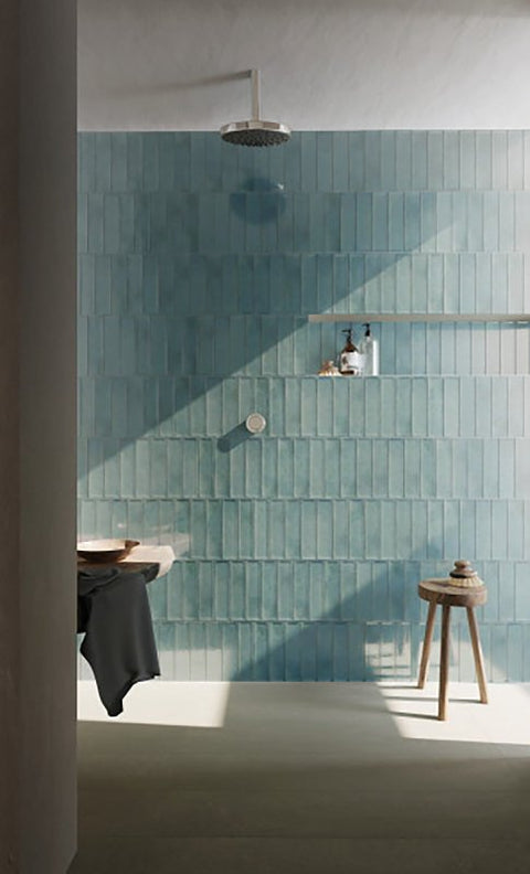 Emser Tile Raku Series W32RAKUOC0312P26 Ceramic Tile, 12 in L Tile, 3 in W Tile, Pressed Edge, Rectangular Pattern