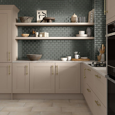 Emser Tile Reward Series F27REWAGR1112MBV Porcelain Mosaic Tile, 12 in L Tile, 11 in W Tile, Pressed Edge, Bevel Pattern