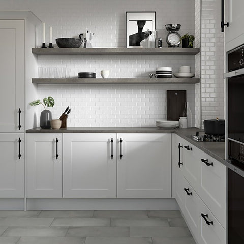 Emser Tile Reward Series F27REWAWH1112MBV Porcelain Mosaic Tile, 12 in L Tile, 11 in W Tile, Pressed Edge, Bevel Pattern