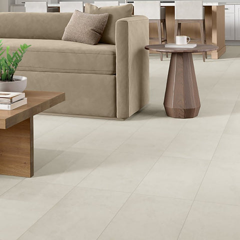 Emser Tile Sterlina II Series F20STERSI1224 Porcelain Tile, 24 in L Tile, 12 in W Tile, Rectified Edge, Silver