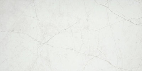 Emser Tile Sterlina II Series F20STERWH1224 Porcelain Tile, 24 in L Tile, 12 in W Tile, Rectified Edge, White