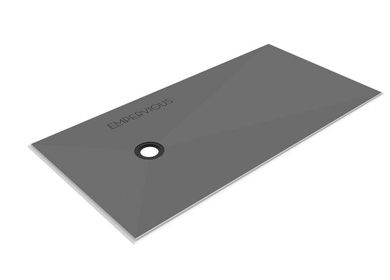 Emser Tile Empervious Series ZGBSP3672 Shower Pan With Drain, 72 in L ...