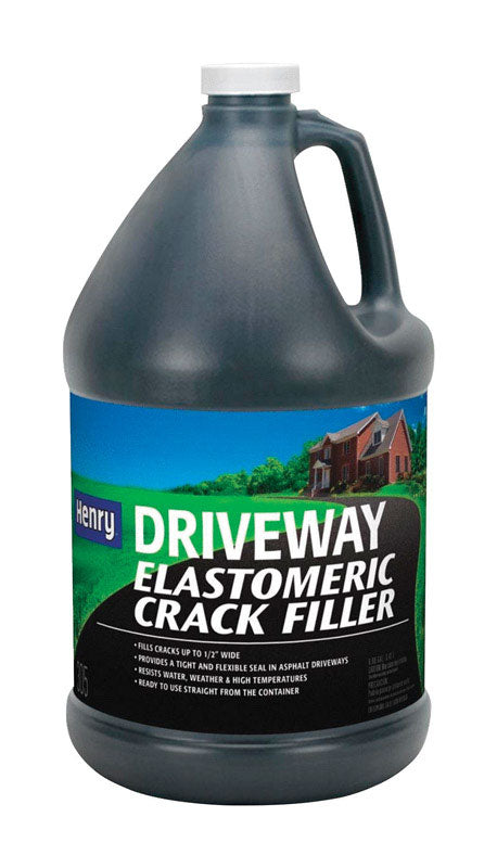 Henry HE305 Series HE305447 Driveway Crack Filler, Liquid, Black, 0.9 gal Jug, Pack of 4