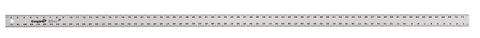 Empire 4006 Straight Edge Ruler, 1/8, 1/16 in Graduation, Aluminum, 2 in W, 1/8 in Thick