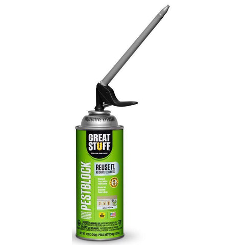 Great Stuff Smart Dispenser Gray Polyurethane Insulating Foam Sealant 12 oz, Pack of 12