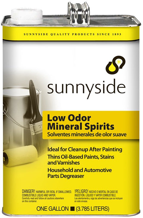 Sunnyside 803G1 Mineral Spirit Thinner, Liquid, Petroleum, Clear, 1 gal Can, Pack of 6