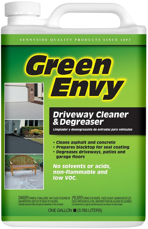 Green Envy 748G1 Driveway Cleaner, Liquid, Mild, Clear, 1 gal, Pack of 6