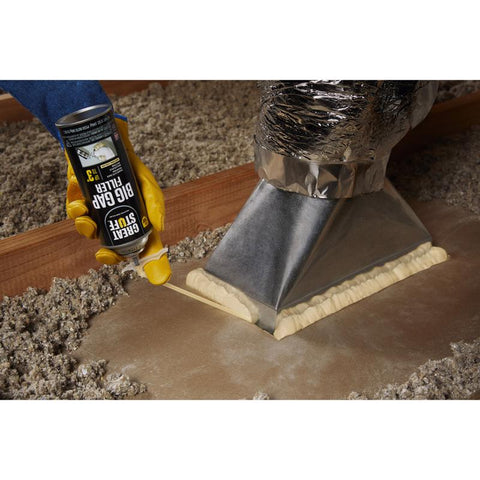 Great Stuff Big Gaps Ivory Polyurethane Insulating Foam Sealant 20 oz, Pack of 12
