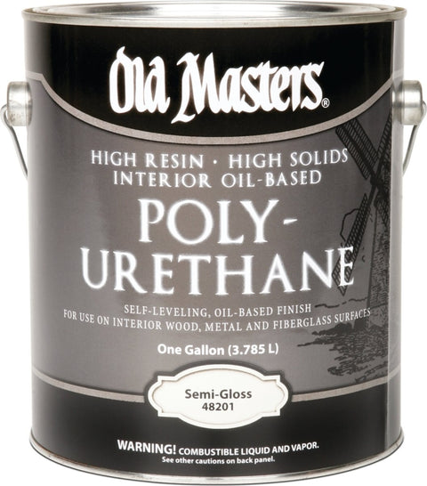 Old Masters 48201 Polyurethane, Oil Base, Clear, Semi-Gloss, Liquid, 1 gal Can, 0.94 Specific Gravity, Pack of 2