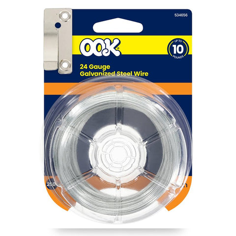 Hillman 50137 Utility Wire, 250 ft L, 24, Galvanized Steel