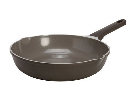 Ecolution Aria Series EH11569-AS Fry Pan, 11 in Dia, Aluminum, Charcoal, Comfort Grip Handle
