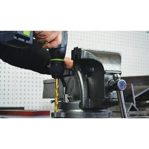 Irwin 6 in. W x 7.25 in. H x 15 in. L x 9.5 in. W Steel Workshop Vise