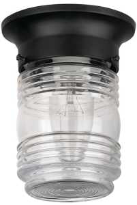 Canarm IOL105BK Outdoor Light, Incandescent Lamp, Aluminum Fixture, Black