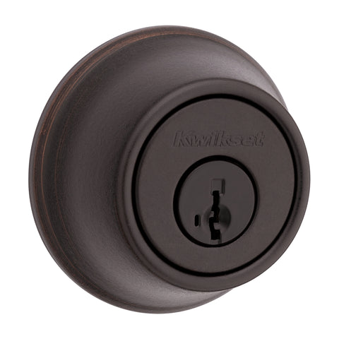 Kwikset 660 11P SMT F Deadbolt, 3 Grade, Keyed Key, Zinc, Venetian Bronze, 2-3/8 to 2-3/4 in Backset, KW1 Keyway