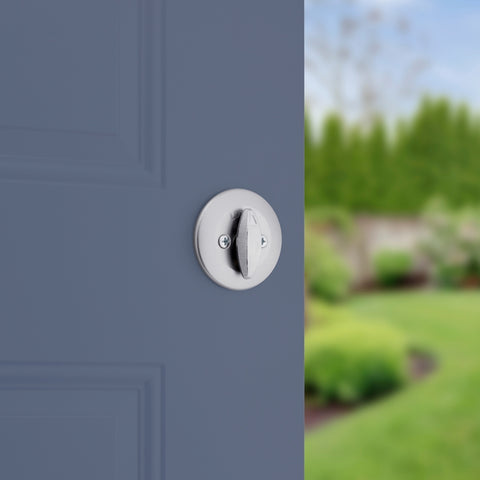 Kwikset 660 Series 660M 26D SMT C Deadbolt, 3 Grade, Keyed Key, Zinc, Satin Chrome, 2-3/8 to 2-3/4 in Backset