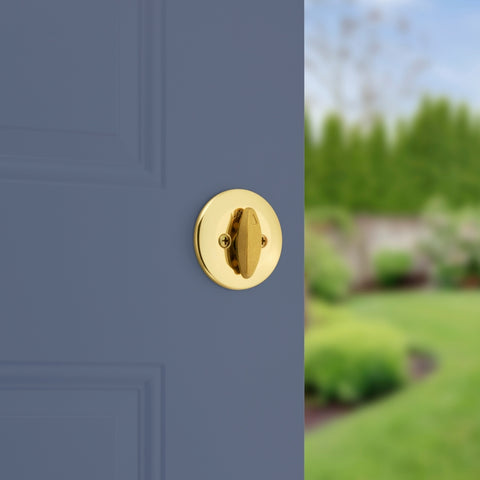 Kwikset 660 Series 660M 3 SMT CP RCS K6 Deadbolt, 3 Grade, Keyed Key, Zinc, Polished Brass, 2-3/8 to 2-3/4 in Backset