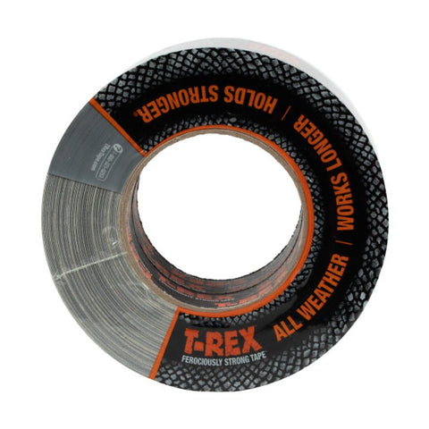 T-Rex 4614152 Duct Tape, 25 yd L, 2.83 in W, Cloth Backing, Gunmetal Gray