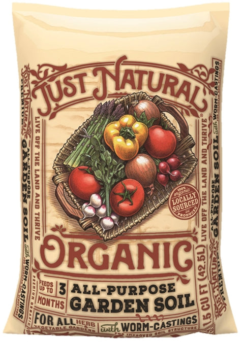 Jolly Gardener Just Natural 50150144 Premium Garden Soil, 1 cu-ft Bag
