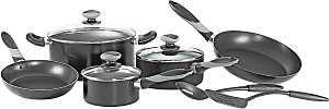 T-fal MIR-A797SA84M Cookware Set, Aluminum, Black, 10 -Piece