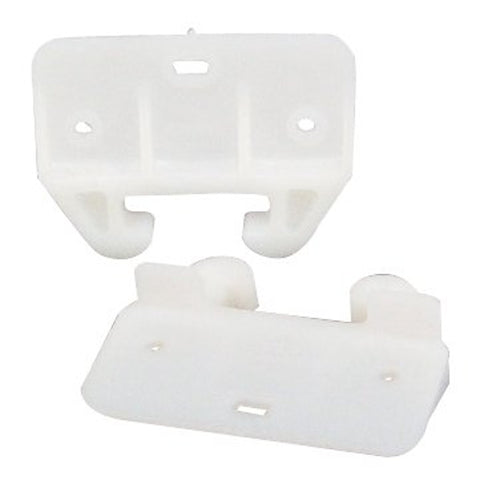 US Hardware WP-8813C Drawer Guide, Plastic, White, Pack of 6